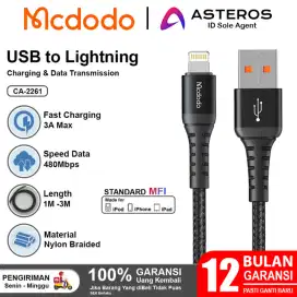 Kabel Data Charger Mcdodo iPhone USB Lightning 60W Fast Charging
