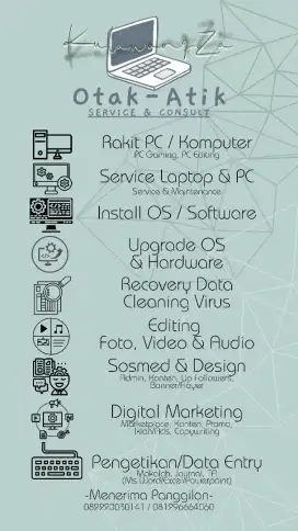 Jasa Service/servis Laptop dan Komputer / PC