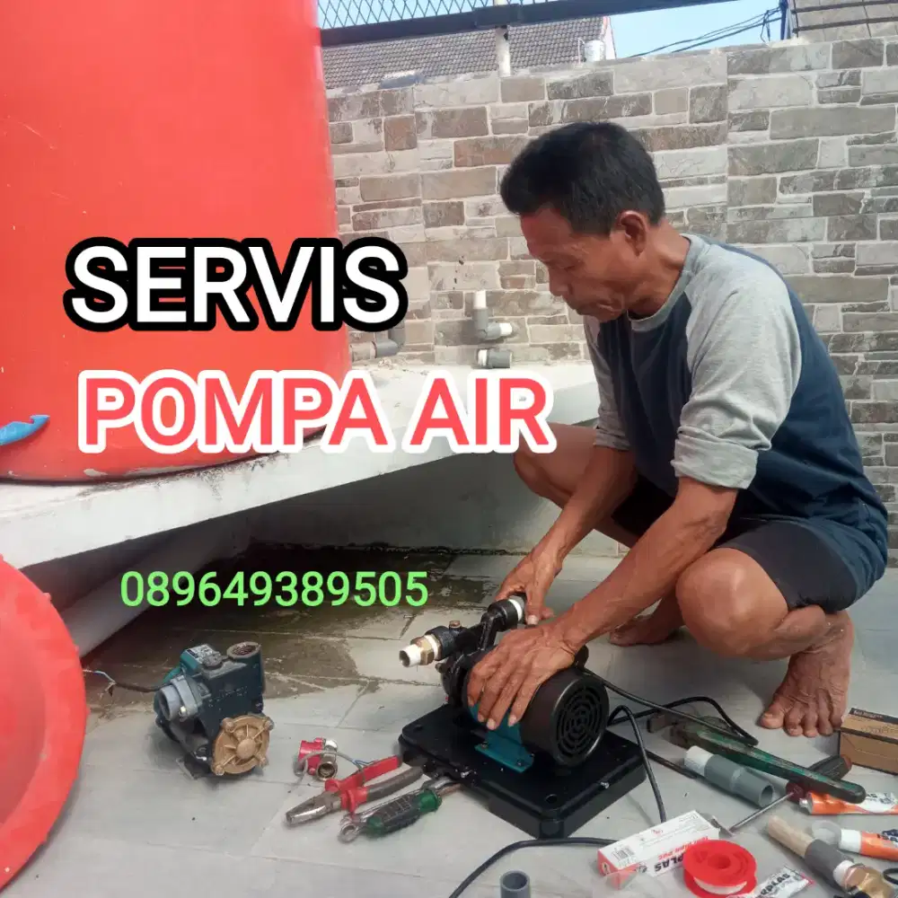 SERVIS POMPA AIR SAL MAMPET SUNTIK SUMUR BOR SEPTICTANK KURAS TANDON