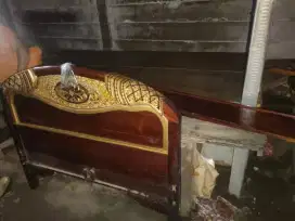 Dipan Kayu Jati ukir Ukuran 120