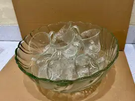 Set Mangkuk Es Buah Lengkap dengan Gelasnya