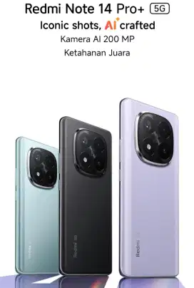 Redmi Note 14 Pro+ 5G Garansi Resmi Barang Segel