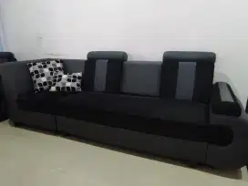 Dijual cepat sofa bekas masih kokoh dan bagus