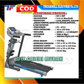 Alat Olaraga Treadmill Elektrik TL 270 Multi fungsi Auto Incline Best