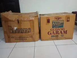 Kardus bekas rokok masih bagus & tebal Rp 7500/kardus