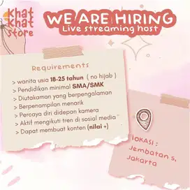 Host live pakaian wanita