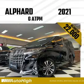 DP10% [Km22.000] Alphard G ATPM 2021 Black Reg 2022 #AUTOHIGH