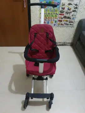 Stroller rider wrn Merah