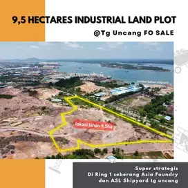 dialihkan 9.5 ha, lahan industri, Tg. Uncang Batam