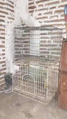 Kandang kucing ukuran 60x42x50 cm