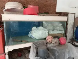 Dijual aquarium ex ikan laut tebal -/+ 10 mili panjang 2meter 20x90cm