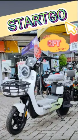 SEPEDA LISTRIK START GO GREEN-WHITE NEW BERGARANSI RESMI