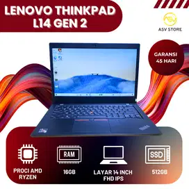 LENOVO THINKPAD L14 GEN 2  AMD Rzyen 5 Pro RAM 16 GB SSD 512 GB