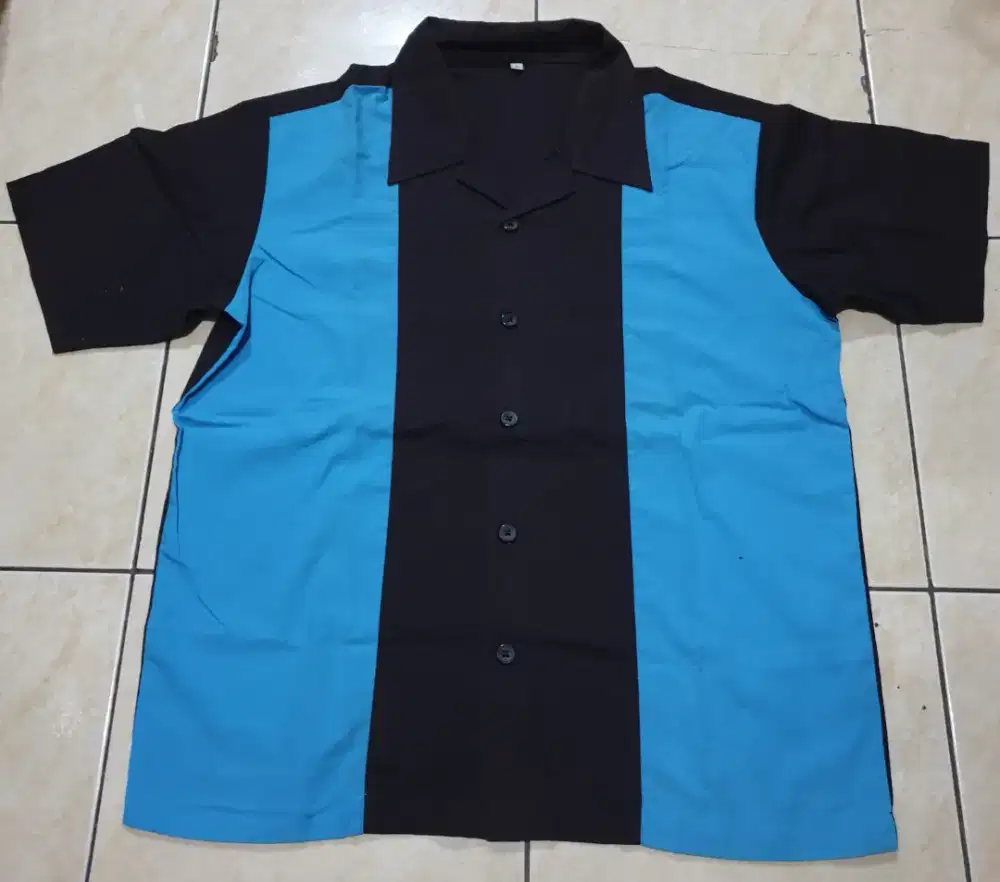 Kemeja rockabilly brown