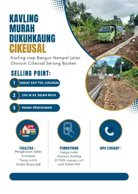 Tanah Kavling Dukuh Cikeusal - Kota Serang