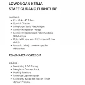 LOKER STAFF GUDANG