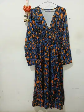 Dress corak leopard
