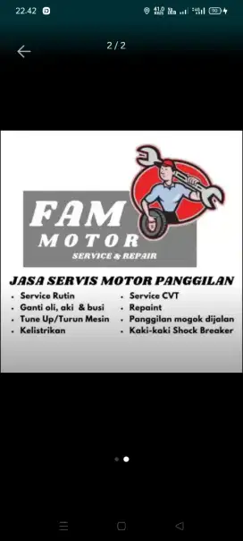 Jasa Bengkel service Motor Panggilan