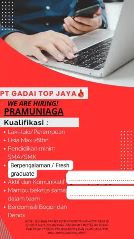 PRAMUNIAGA GADAI TOP