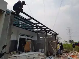 Kanopi Frame Baja ringan Atap Upvc