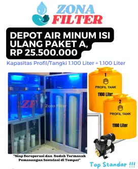 Mesin Usaha Depot Galon Paket A