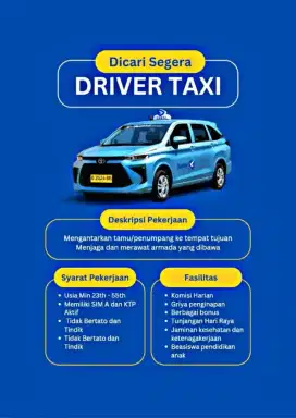 Lowongan supir taksi bluebird