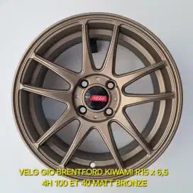 VELG GIO BRENTFORD KIWAMI R15 x 6,5 4H 100 ET 40 MATT BRONZE