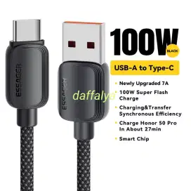 Essager kabel data 100w 7a fast charging nylon braided 2 meter