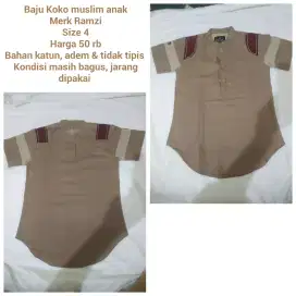 Baju Koko Muslim Anak Merk Ramzi