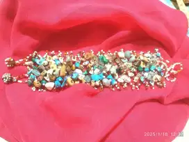 Gelang keren handmade dari kombinasi batu2an
