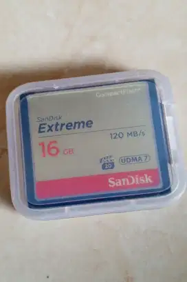 Memori Compact Flash CF Sandisk Extreme 16gb 120mb/s