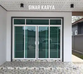 Kusen alumunium pintu jendela kaca, terima pasang survey gratis