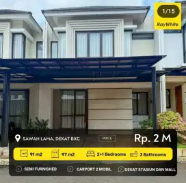 Hotsale! Rumah rapi dalam Cluster, siap huni dekat BXC, Sawah Lama