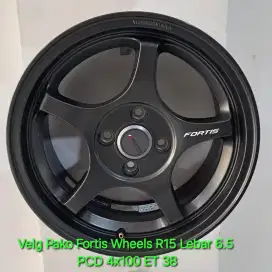 Velg Pako Fortis Wheels R15 Lebar 6.5 
PCD 4x100 ET 38