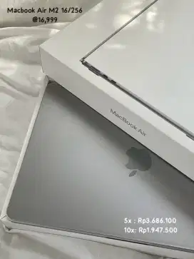Macbook Air M2 16/256GB Bisa Cicilan Free DP