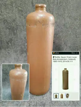 Botol antik kuno,peninggalan Belanda,langka.