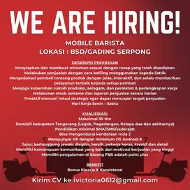Dicari Mobile Barista Keliling