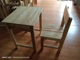 Meja Dan Kursi Siswa Kayu Sungkai
