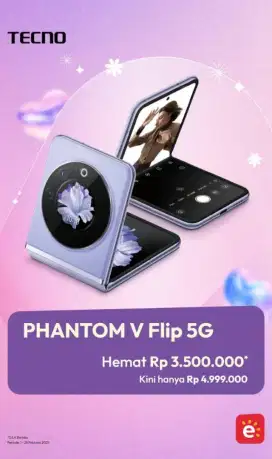 Tecno PHANTOM FLIP Dikredt tnpa DP hnya 10 menit aja!