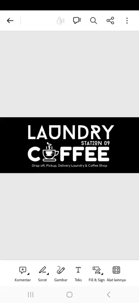 Staff Jaga kedai kopi dan laundry dropoff