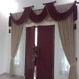 Jual Tirai Gorden Jendela Gordyn Mewah Hordeng Model Terbaru Murah