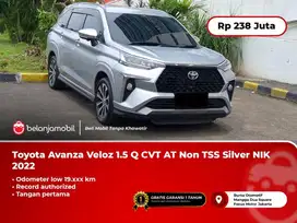 LOW KM !! TOYOTA AVANZA VELOZ Q NON TSS CVT 2022 / 2023 SILVER