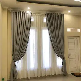Bisa Pesan Gorden Blackout Sekat Klinik Hordeng Pintu Gordyn Vitrase
