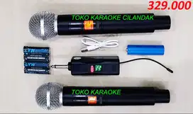 microphone wireless 2mic murah