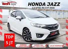 2016 Honda Jazz RS CVT AT New Facelift New model TDP 5jt