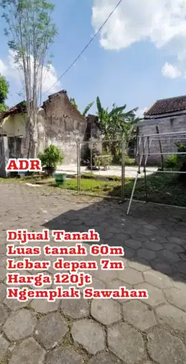 Dijual Tanah Ngemplak Sawahan Boyolali