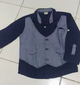 Kemeja formal anak little m sz xs