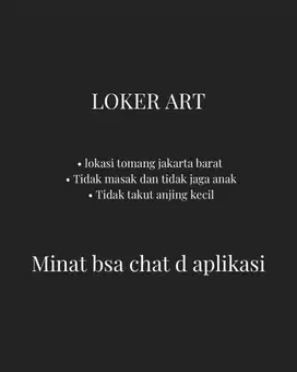 LOKER ART segera