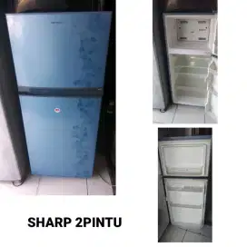 Kulkas SHARP 2pintu bekas bergaransi