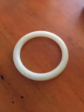 Gelang giok putih alami